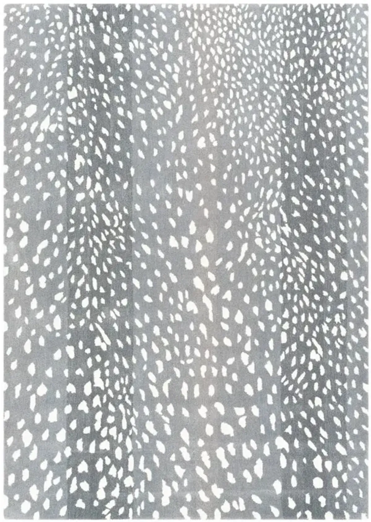 Eleanor Modern Classic Grey Wool Animal Patterned Rug - 4'x6'