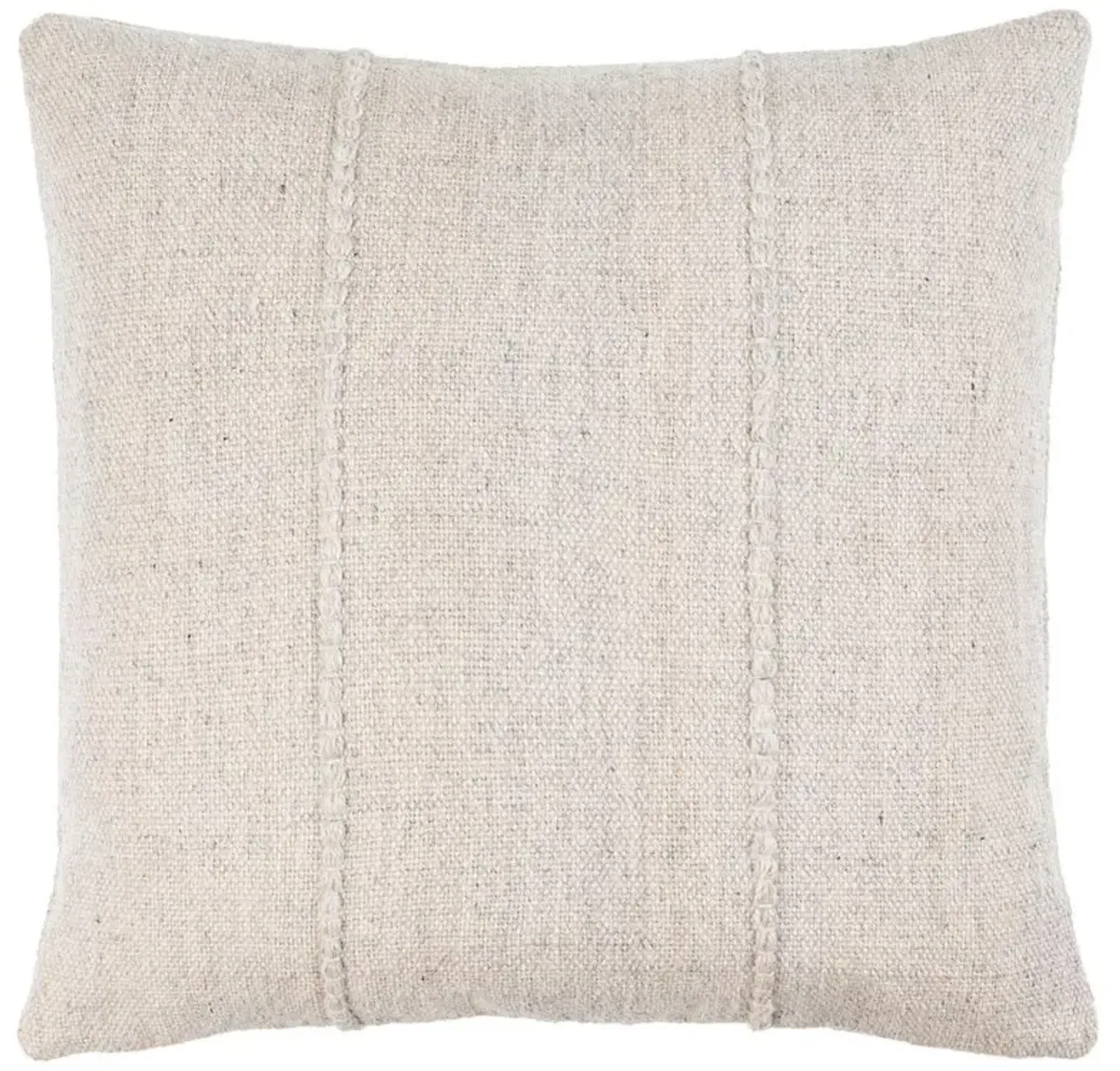 Elijah Coastal Beach Light Grey Indoor Outdoor Decorative Throw Pillow - 20x20