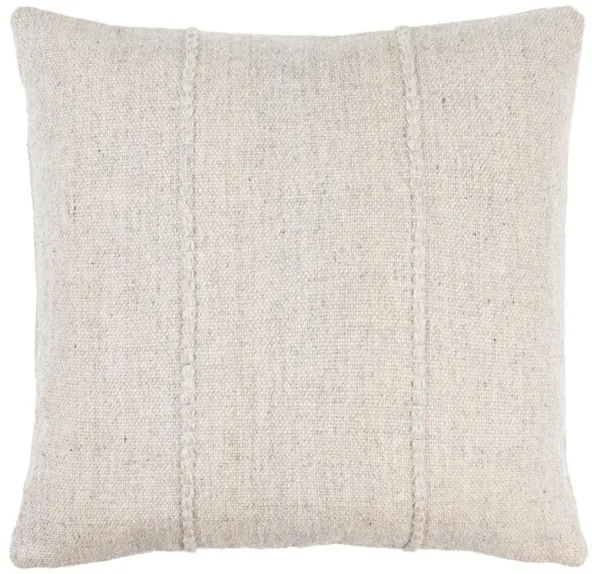 Elijah Coastal Beach Light Grey Indoor Outdoor Decorative Throw Pillow - 20x20