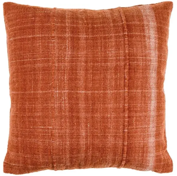 Elijah Coastal Beach Red Indoor Outdoor Decorative Throw Pillow - 20x20