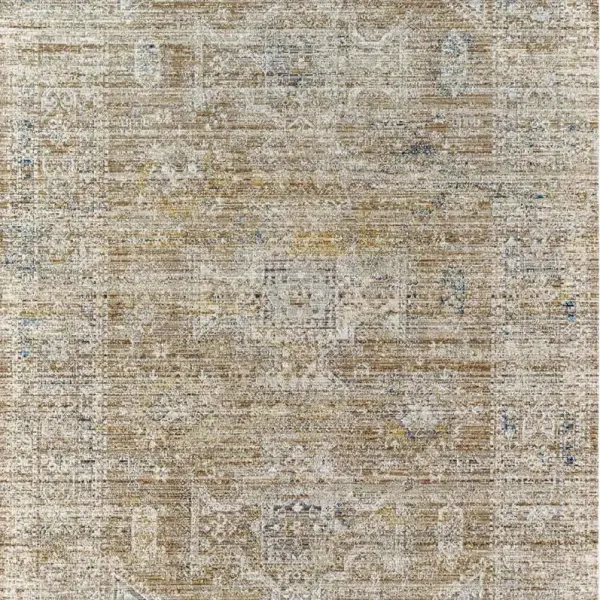 Elle Global Bazaar Brown Oushak Patterned Indoor Outdoor Rug - Sample