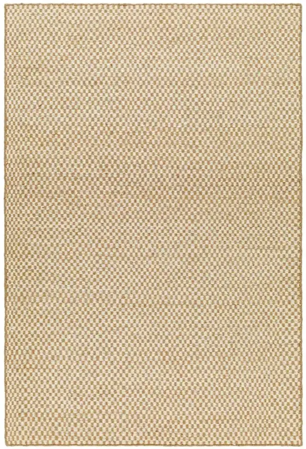 Emilia Modern Classic Beige Jute Patterned Rug - 8'x10'