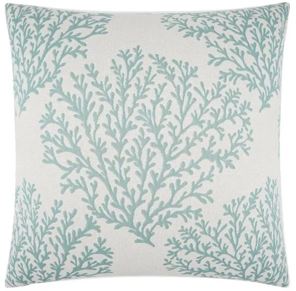 Bellamy Coastal Beach Light Blue Decorative Indoor Outdoor Throw Pillow - 22x22