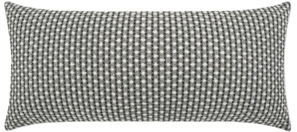 Bianca Modern Grey Dot Patterned Decorative Indoor Outdoor Lumbar Pillow - 12x24
