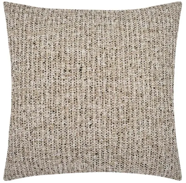 Blanca Rustic Brown Textured Decorative Indoor Outdoor Throw Pillow - 22x22