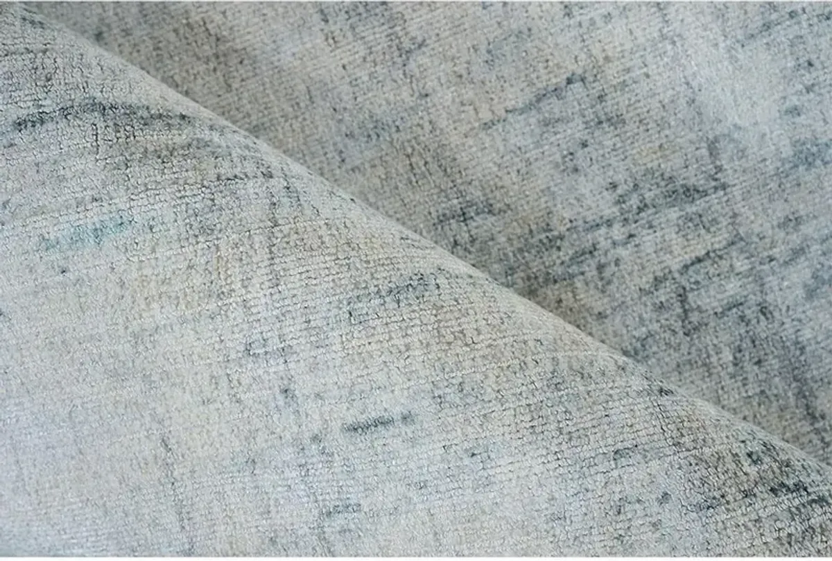Samuel Modern Classic Blue Wool Patterned Rug - 14'x18'