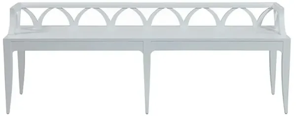 Cascade French Country Alabaster White Oak Dining Bench