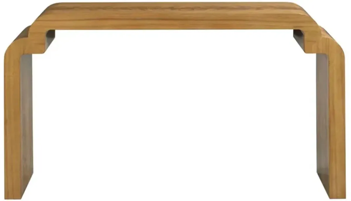 Daisy Rustic Lodge Auden Brown Wood Rectangular Console Table