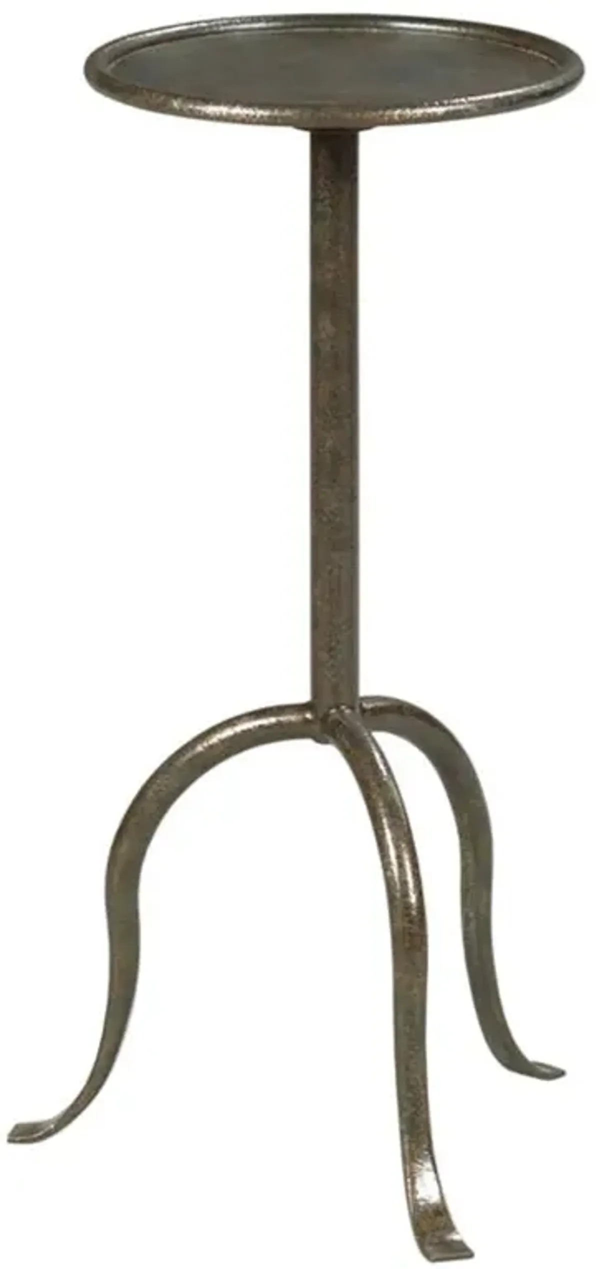 Drinkers Friend Industrial Antique Black Steel Round Side Table