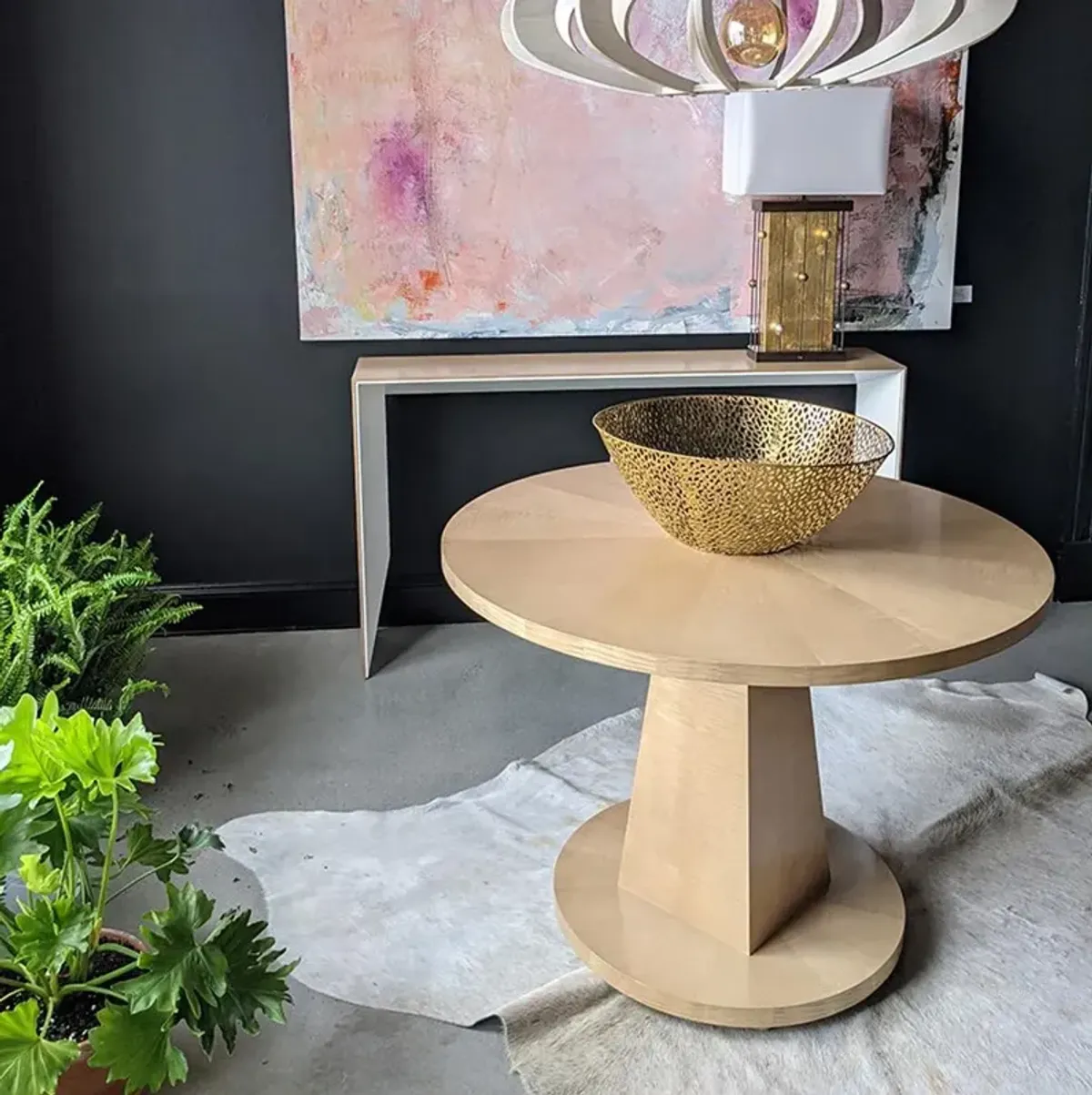 Henderson Modern Classic Paraiso Brown Wood Rectangular Console Table