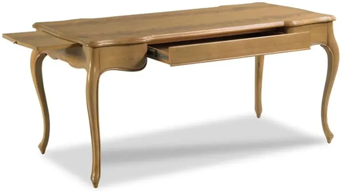 Louise French Country Auden Brown Wood Rectangular Desk
