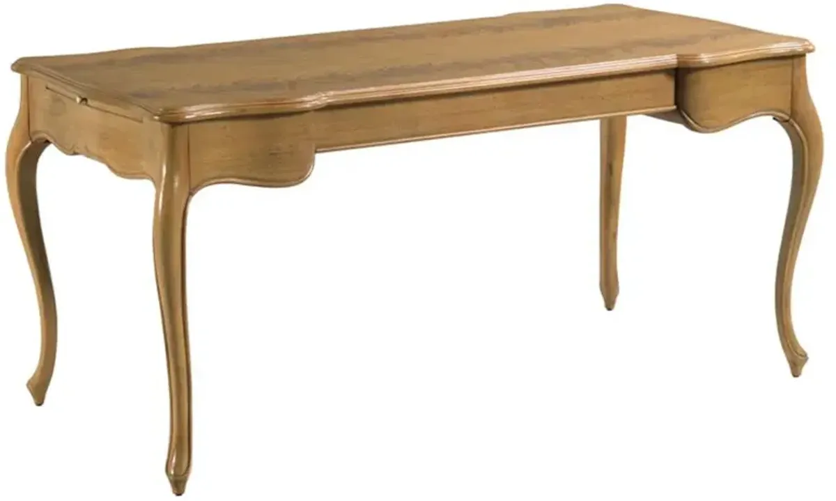 Louise French Country Auden Brown Wood Rectangular Desk