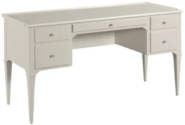 Marseille French Country Carrara White Wood Writing Desk
