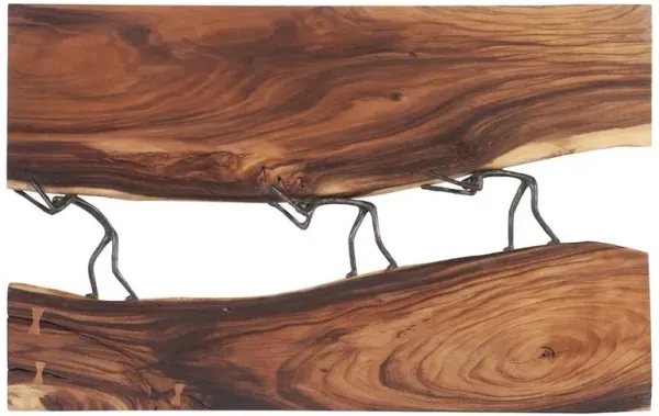 Fay Rustic Lodge Natural Chamcha Wood Wall Sculpture