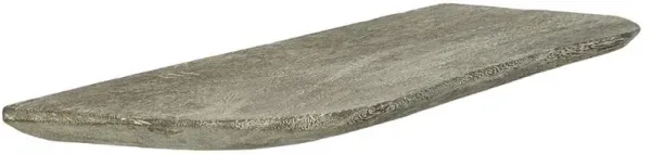 Corey Coastal Grey Chamcha Wood Wall Shelf - Large