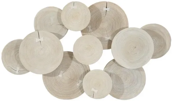 Hilda Modern Bleached Mango Wood Wall Sculpture - Small