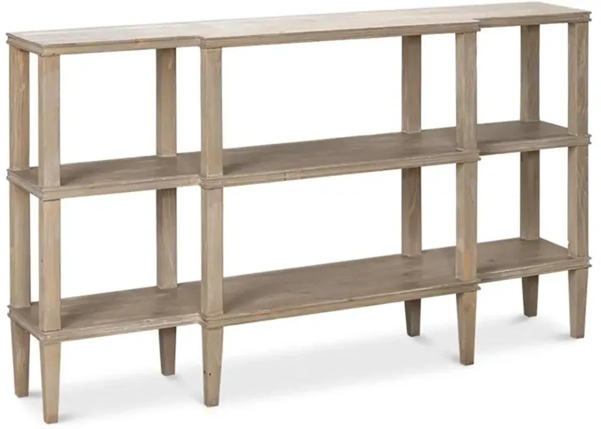 Granger Rustic Lodge Grey Wood Console Table