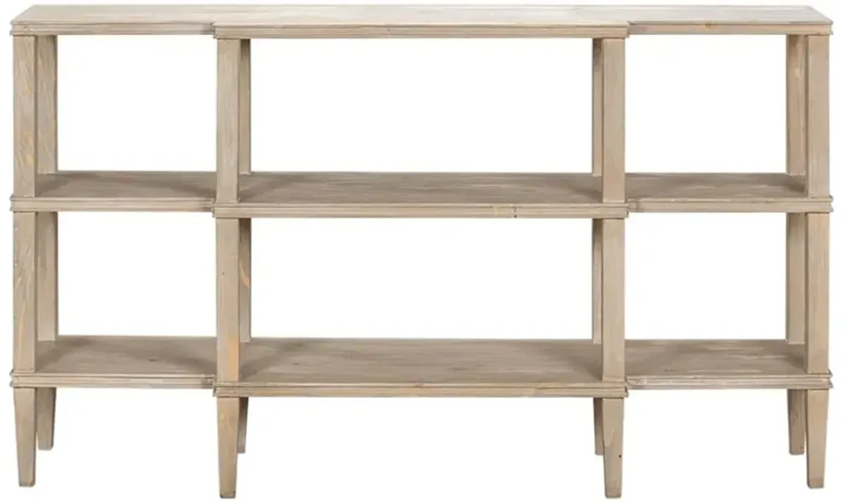 Granger Rustic Lodge Grey Wood Console Table