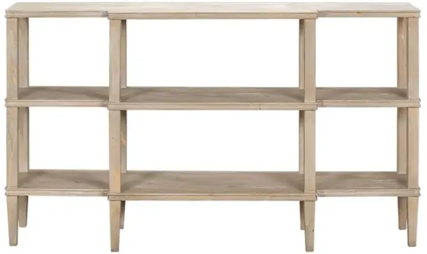 Granger Rustic Lodge Grey Wood Console Table