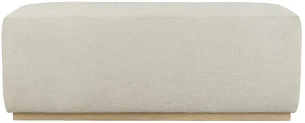 Harper Coastal Beach Beige Performance Natural Teak Bedroom Bench