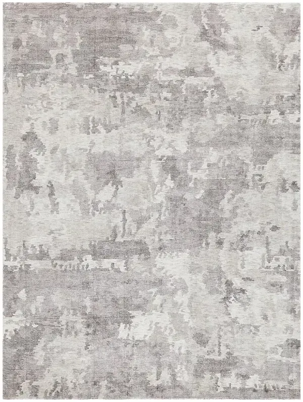 Elijah Modern Brown Wool Abstract Patterned Rug - 12'x15'