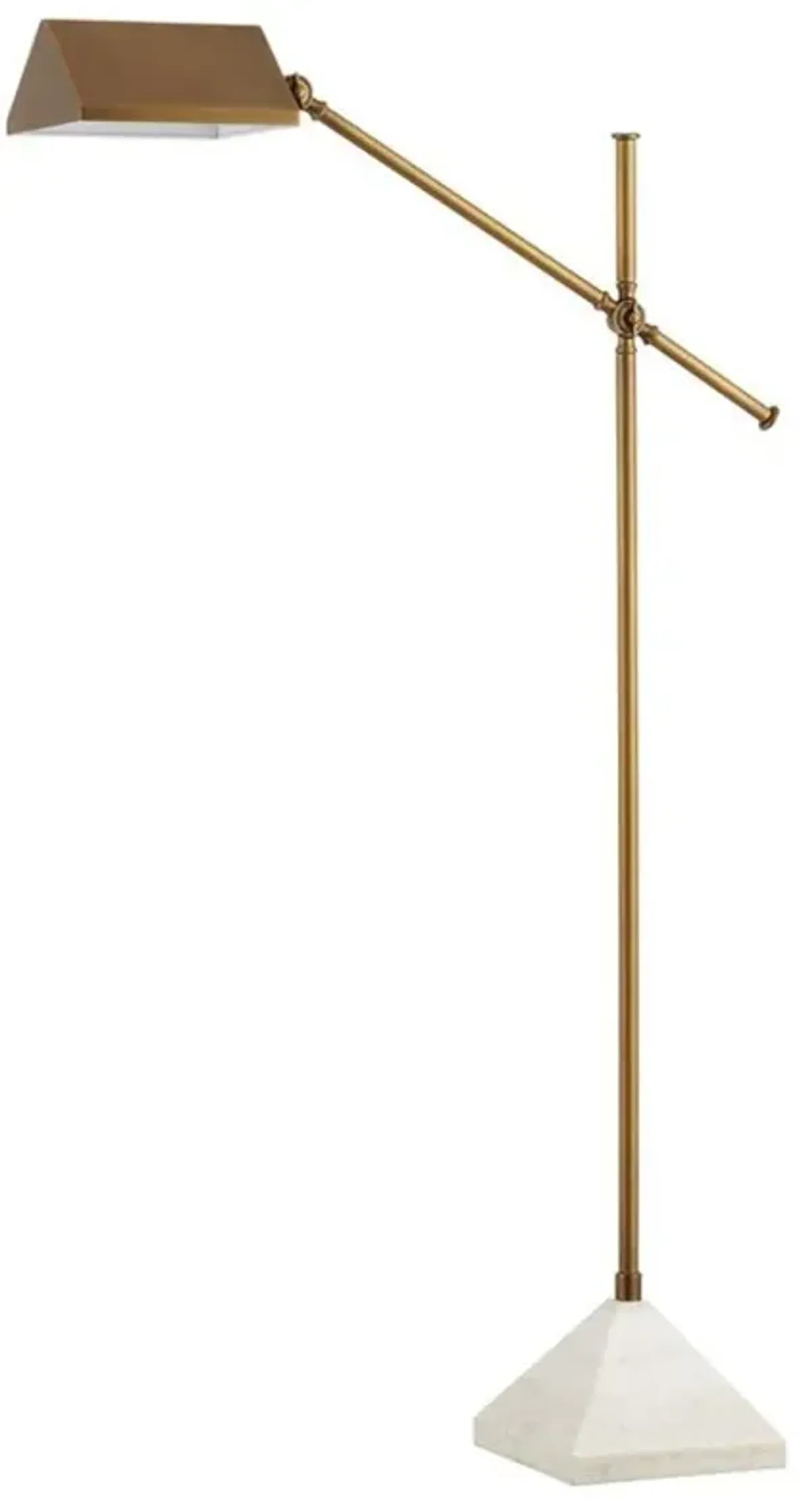 Vinnie Mid Century Modern Antique Brass Wrought Iron Task Lamp