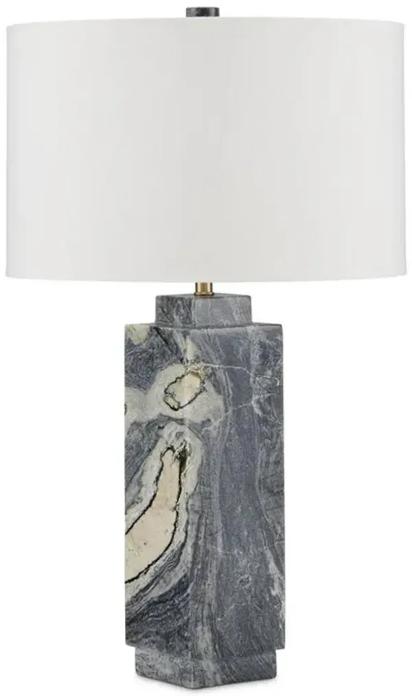 Sharina Modern Classic Jade Marble Grey Table Lamp