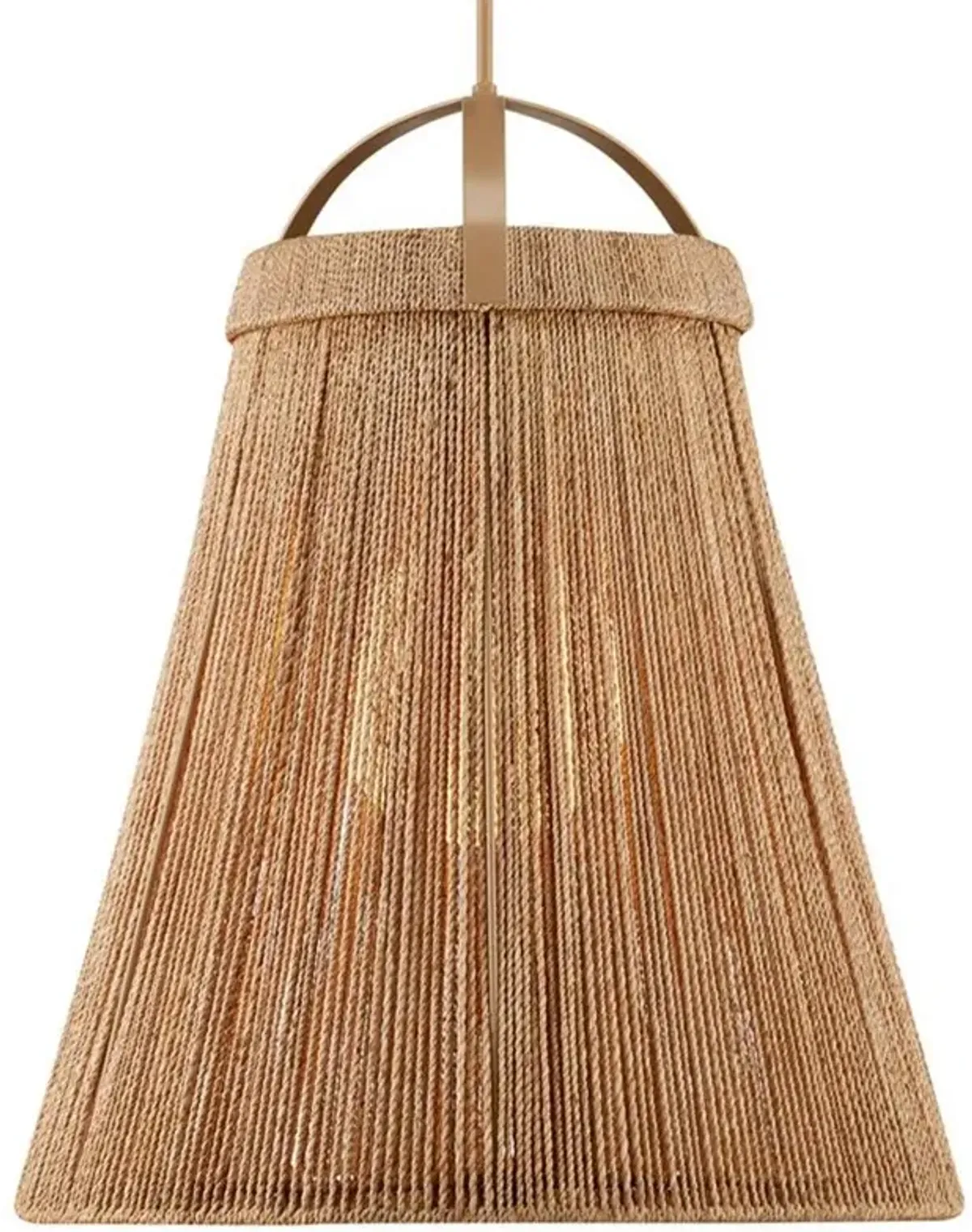 Florence Coastal Beach Natural Abaca Rope Pendant