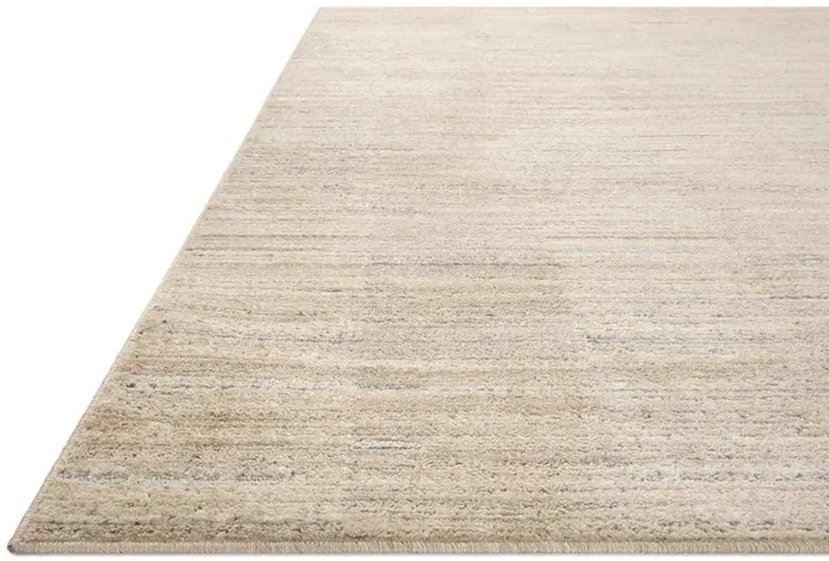 Corwyn Modern Classic Natural Striated Patterned Rug - Sample