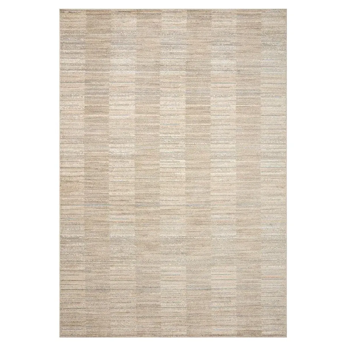 Corwyn Modern Classic Natural Striated Patterned Rug - Sample