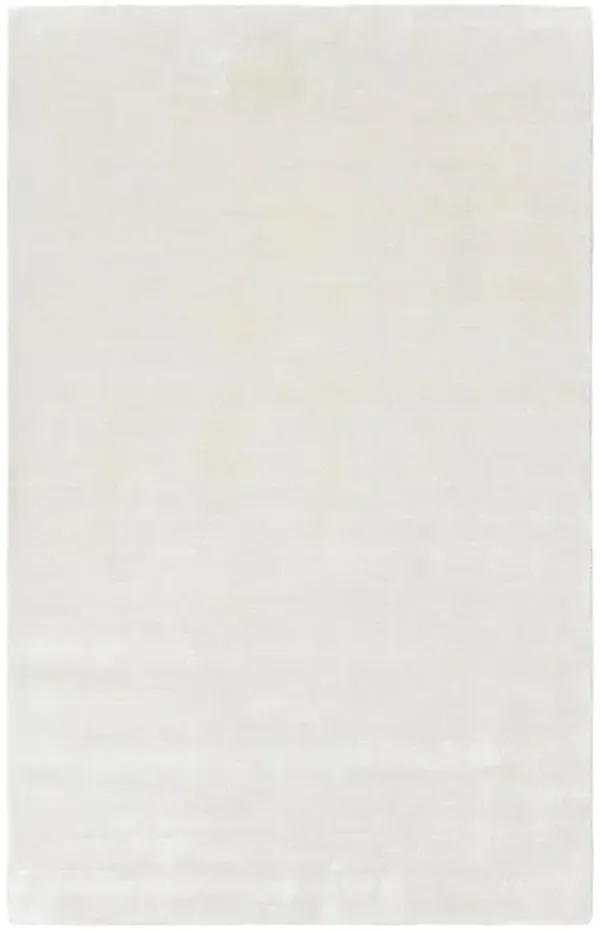 Levian Modern Classic White Linen Solid Rug - 3'x5'