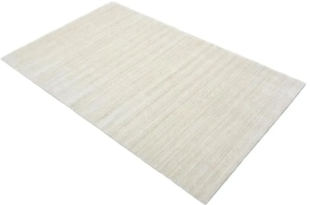 Hartley Modern White Wool Solid Rug - 9'x12'