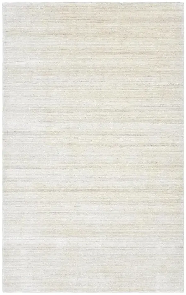 Hartley Modern White Wool Solid Rug - 9'x12'