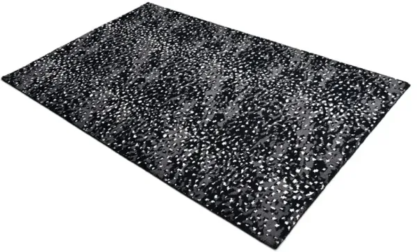 Lewis Modern Black Wool Animal Patterned Hand Knotted Rug - 3'x5'