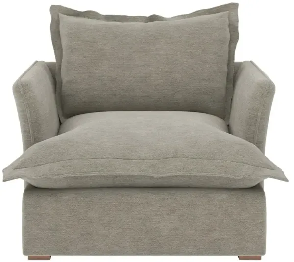 Alanna Modern Classic Portofino Pumice Arm Chair