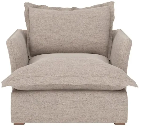 Alanna Modern Classic Ashford Flax Performance Arm Chair