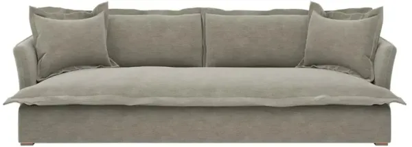 Alanna Modern Classic Portofino Pumice Sofa - 98"W