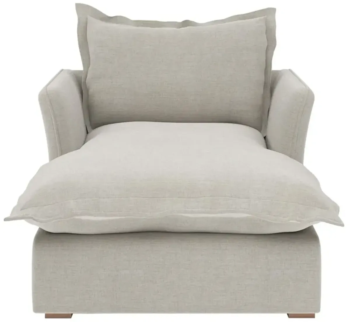 Alanna Modern Classic Braden Bisque Chaise Lounge