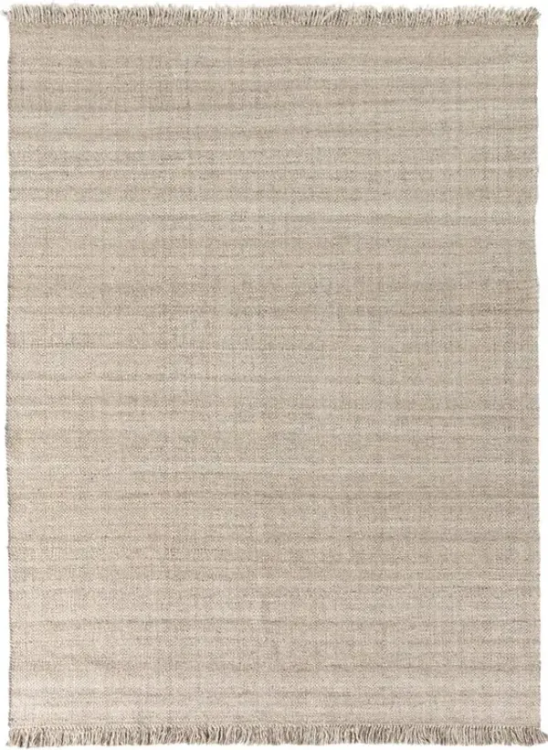 Wesley Coastal Beach Beige Textured Solid Indoor Outdoor Rug - 9'x12'