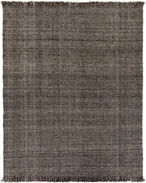 Wesley Coastal Beach Grey Textured Solid Indoor Outdoor Rug - 8'x10'