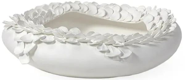 Palecek Jasmine French Country White Porcelain Decorative Bowl