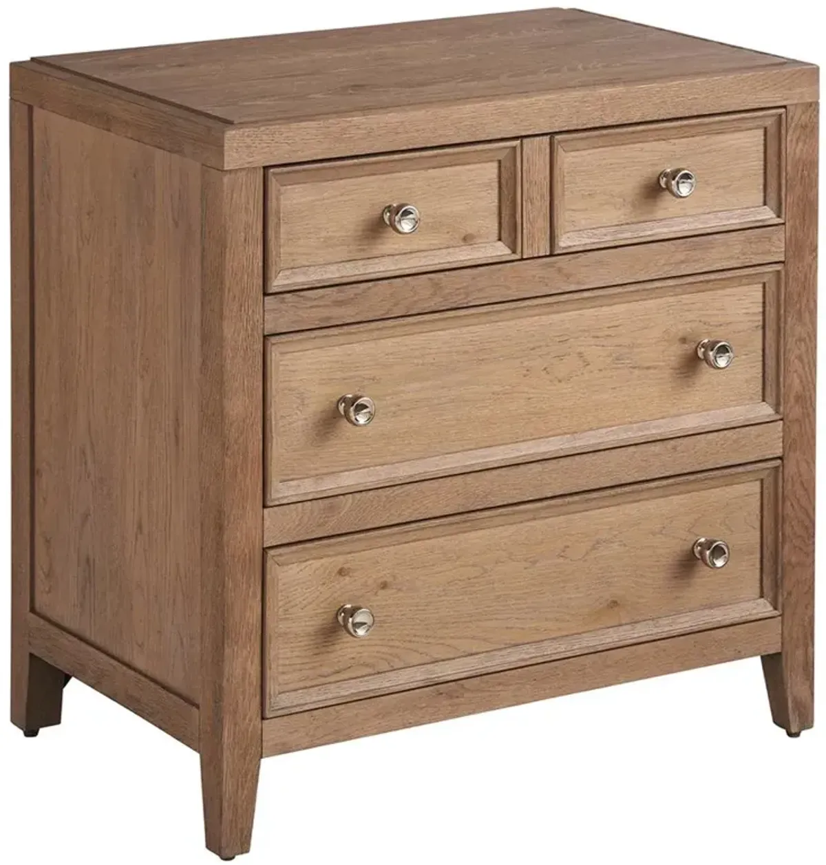 Bennett Coastal Beach Brown Oak Nightstand
