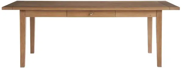 Camilla Rustic Lodge Brown Oak Rectangular Dining Table - 86"W