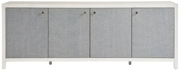 Carter Coastal Beach White Sand Oak Blue Seagrass Sideboard