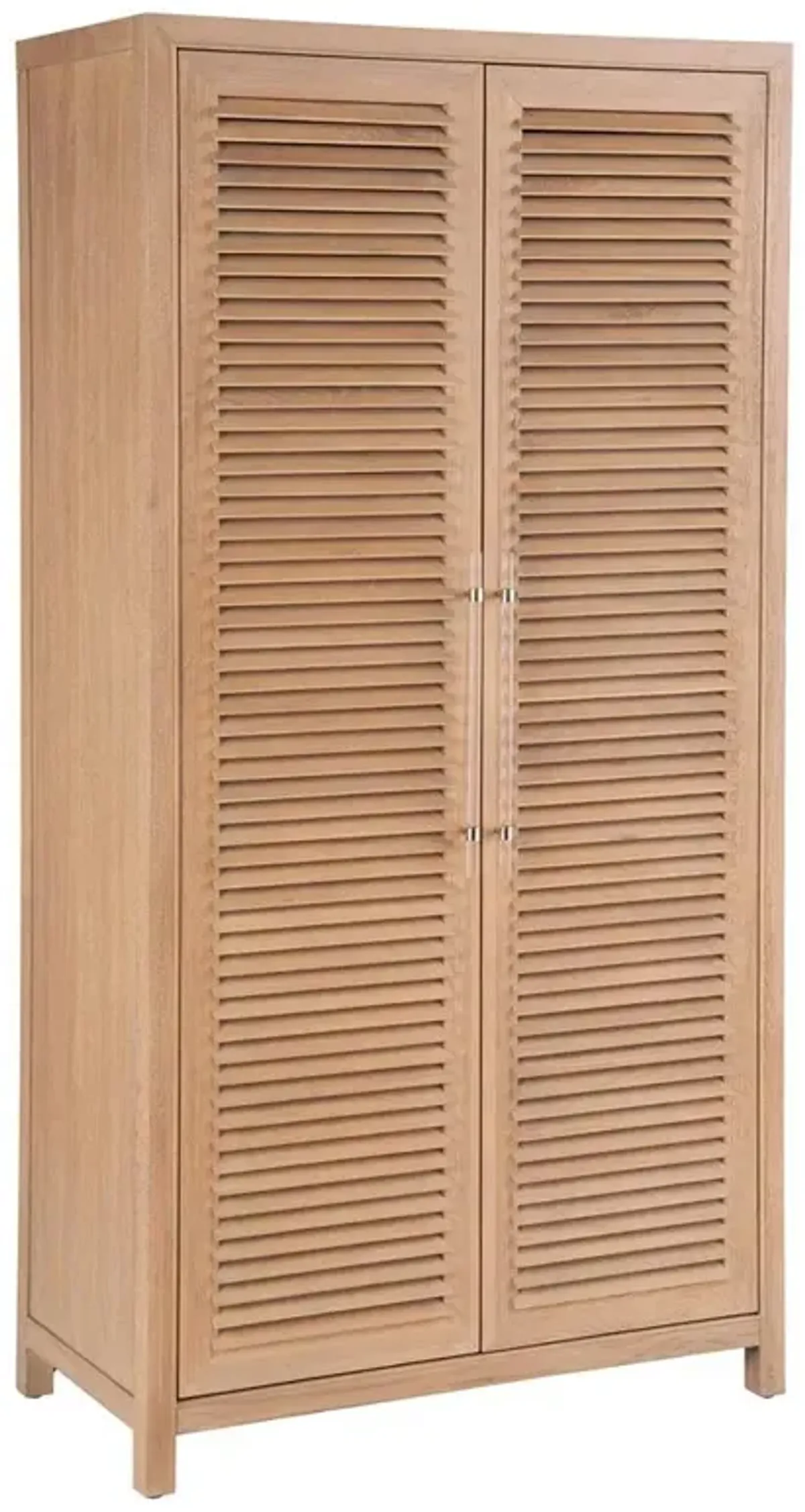 Bennett Coastal Beach Brown Oak Armoire