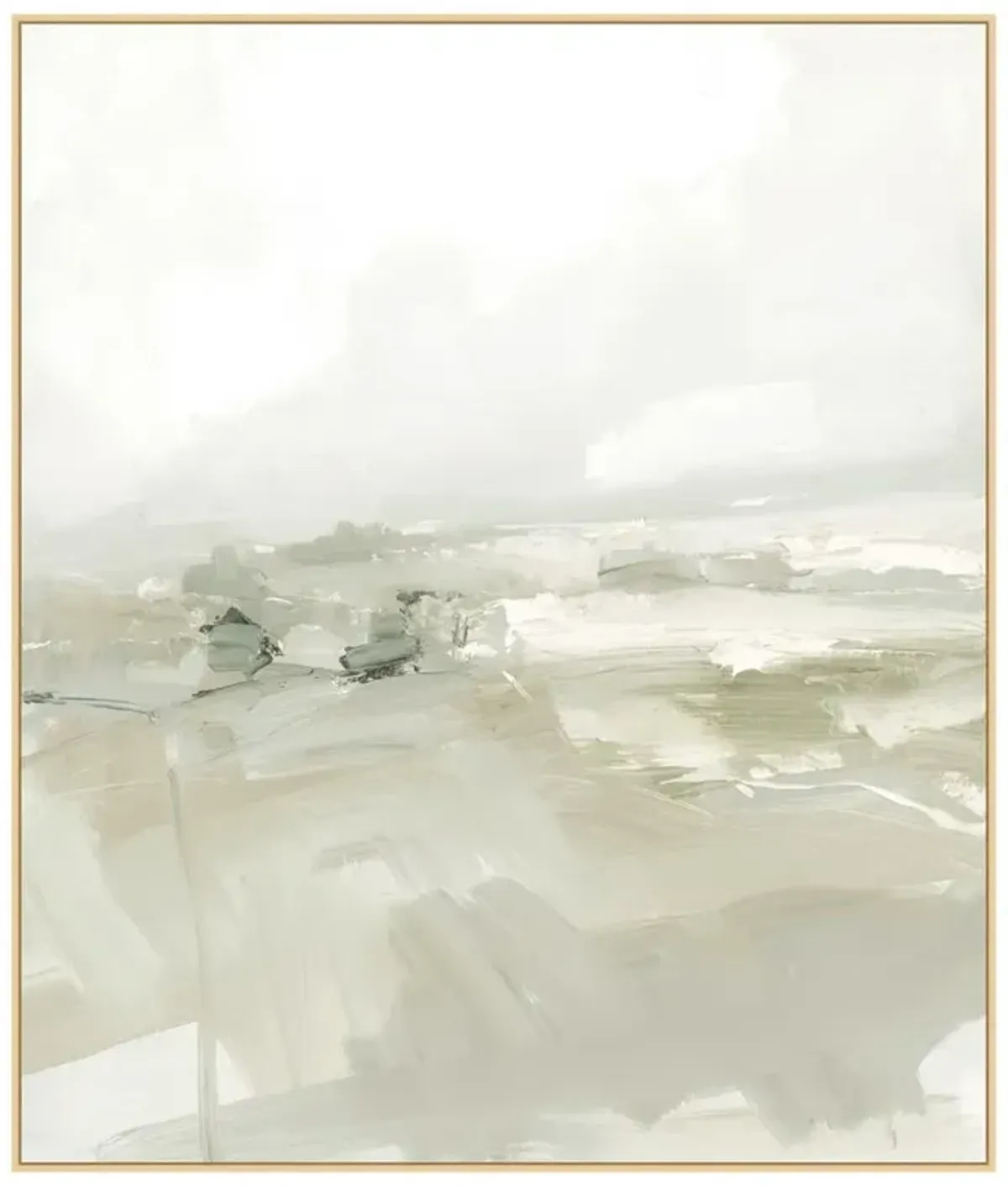 Mahayana Modern Classic Grey Abstract Natural Frame Painting 1 - 60x51