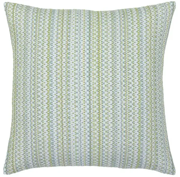 Kaleidoscope Coastal Spring Green Indoor Outdoor Throw Pillow - 20x20