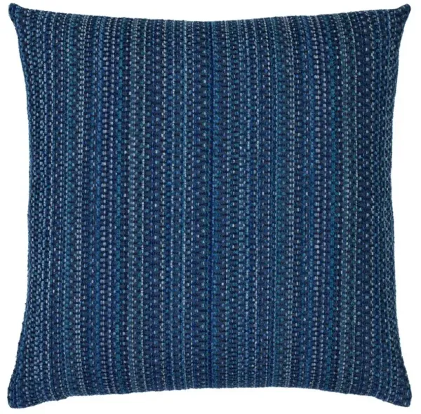 Kaleidoscope Coastal Midnight Blue Indoor Outdoor Throw Pillow - 20x20