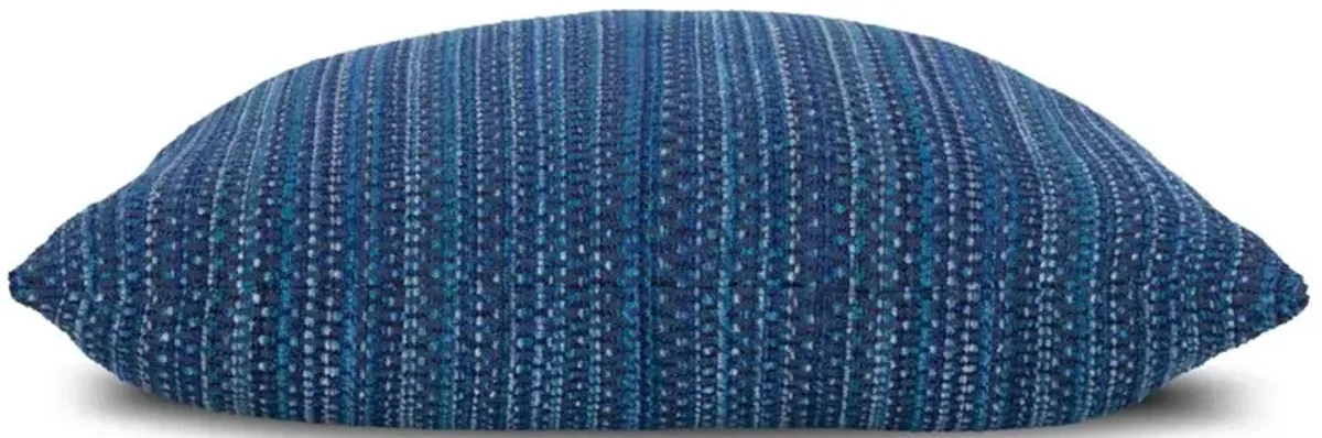 Kaleidoscope Coastal Midnight Blue Indoor Outdoor Lumbar Pillow - 12x20