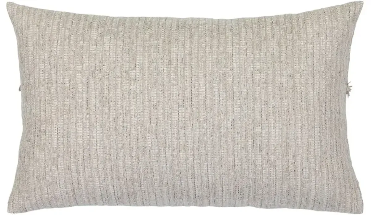 Blaine Rustic Fawn Brown Indoor Outdoor Lumbar Pillow - 12x20